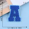 Fashion Colorful Letter Embroidered Patch, Heat Transfer Sew On Clothes Decorative Patch
