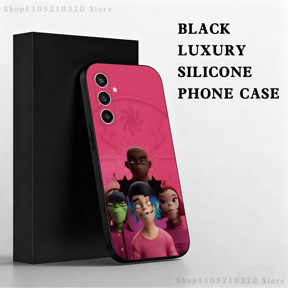 G-Gorillaz-Z band Phone Case For Samsung S25,S24,S23,S22,S21,S20,S10,Ultra,Plus,Lite,FE,Soft Silicone Black Cover