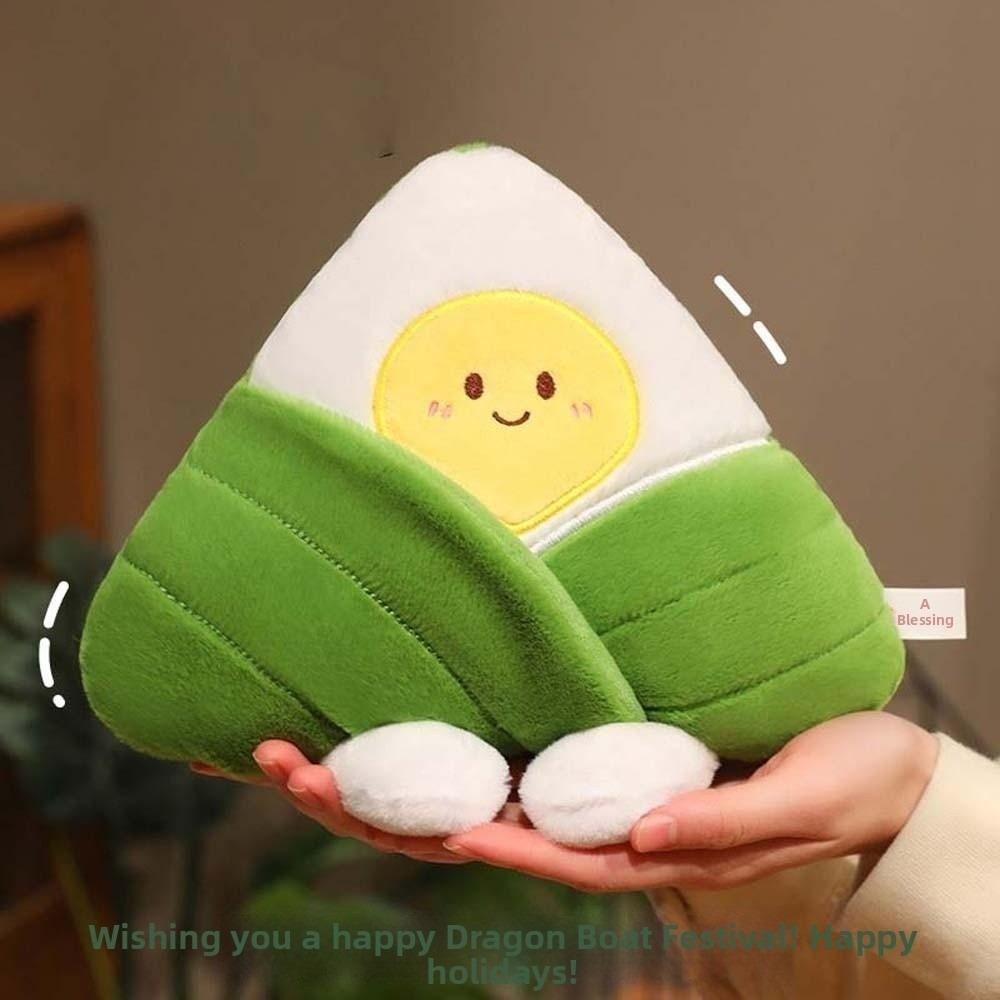 Ultra-Soft Velvet Cartoon Zongzi Plushie Dragon Boat Festival Doll Bedside Comfort Toy