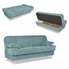 Диван Belito раскладной с ящиком для белья BONELL бирюзовый вельвет