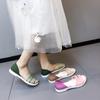 Women Summer Flat Sandals  Open-Toed Slides Slippers Candy Color Casual Beach Outdoor Female Ladies Jelly Shoes Women Sandals