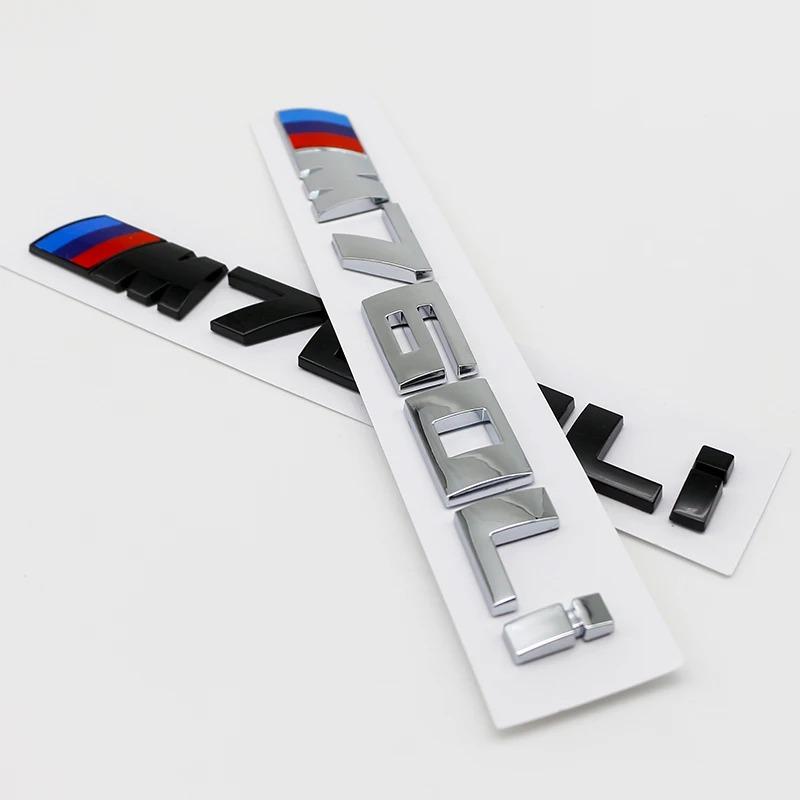 JKGN2 3D ABS Car Trunk Letters Logo Badge Emblem Decal Sticker for BMW M140 M145 M235 M240 M340 M530 M550 M760LI M135 E39 E60 E61 F48