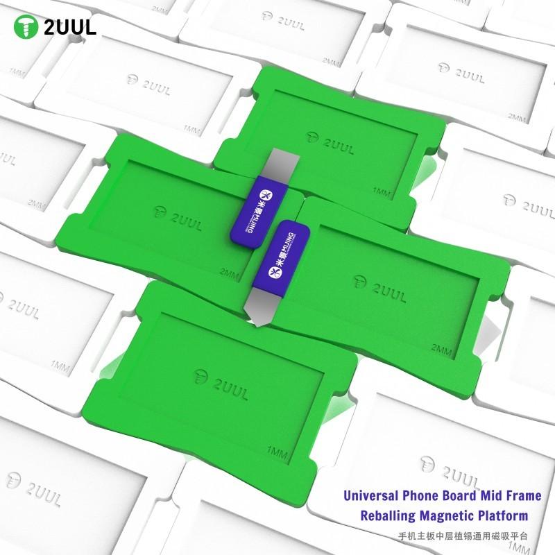 2UUL BH11 Strong Magnetic Repair Pad - Universal Motherboard IC/CPU Soldering & Tinning Base for Mobile Phone Board Repairs