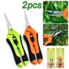 1PCS Bud Trimming Scissors Professional Stainless Steel Gardening Hand Pruners Micro-Tip Pruning Snips with Straight Blades for Herb Plants Flowers