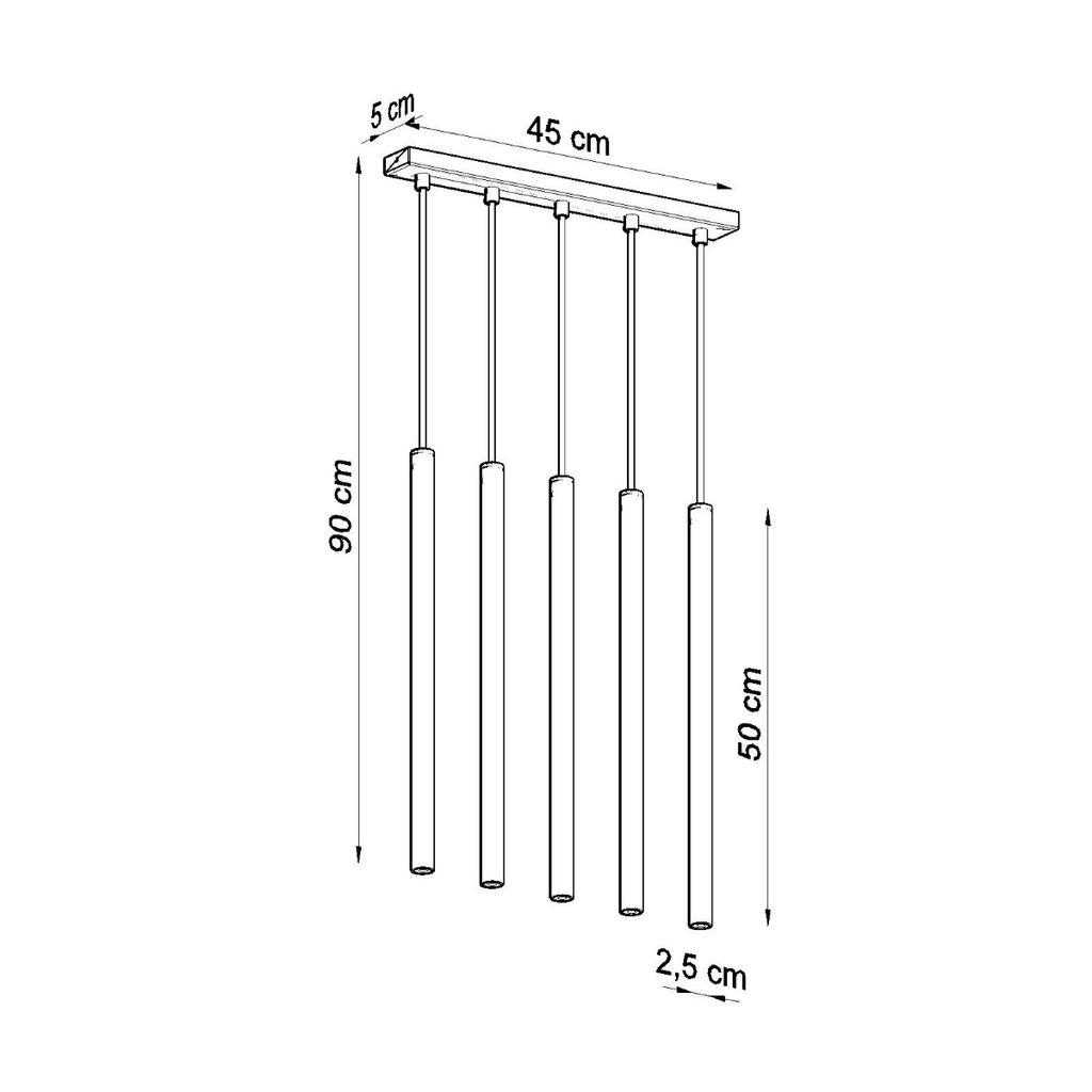 Lampa Wisząca Mossa 5 G9 Biały Lumilo 04.414.68