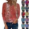 Women's Long Sleeve Button Down T Shirts V Neck Casual Tunic Tops Women Casual Tops
