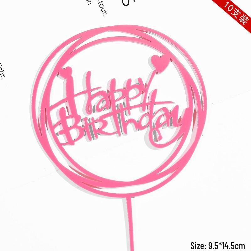 Pink Themed Cake Decor: Heart & Cloud Balloons with Insert Cards for Birthday Parties