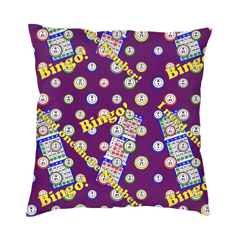 Bingo Queen Cushion Covers Best Play Bingo Soft Velvet Nordic Pillow Cases Decor Home
