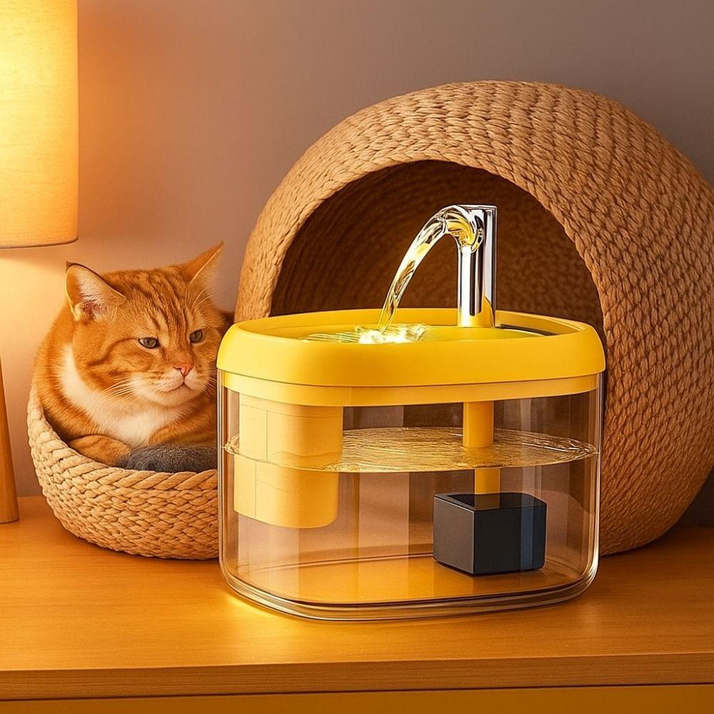 1.5L Automatic Water Dispenser Large Capacity Pet Water Feeder Dog Drinking Fountain Household