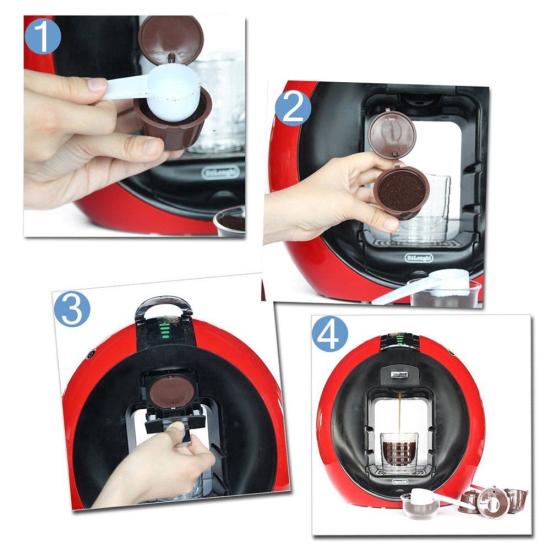 Пластиковая многоразовая капсульная чашка с фильтром для кофе для Dolce Gusto Nescafe