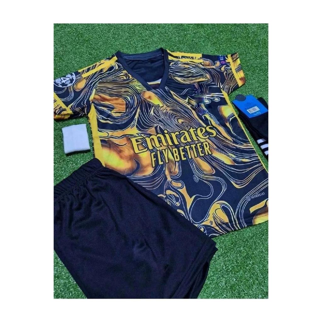 2024/25 Season Cristiano Ronaldo Concept Children's Jersey 3-set (black-yellow)