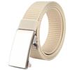 [White Fang] Belt, Self-Buckle, Casual, Durable, Adjustable, Simple, Stylish, Men's BT911 (Khaki)