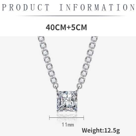 Sace Gems Классический роскошный циркон для женщин кулон ожерелье ювелирные изделия свадебное обещание вечерние подарок