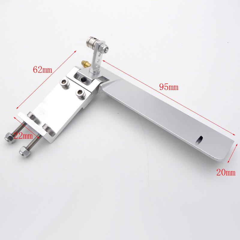 4mm Drive Shaft + 95mm Water Pickup Steering Rudder + 35mm propeller Kit for RC Boat MONO Speed O VEE Hydroplane DIY Parts