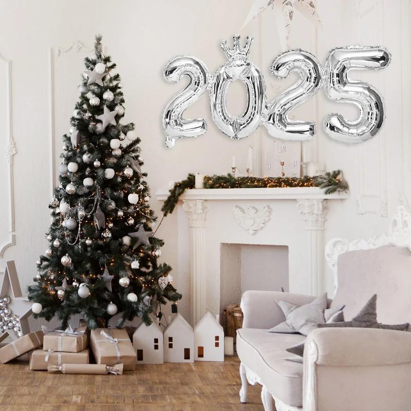 2026 Number Foil Balloons for Happy New Year Eve Party Decoration Photo Booth Props Supplies Christmas Home Decor Navidad 2026