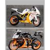 1/12 HTM Rc8 Alloy Motorcycle Model Diecasts Sport Racing Motorcycle Vehicles Decoration Ornaments Toys for Kid Boys’ Gifts