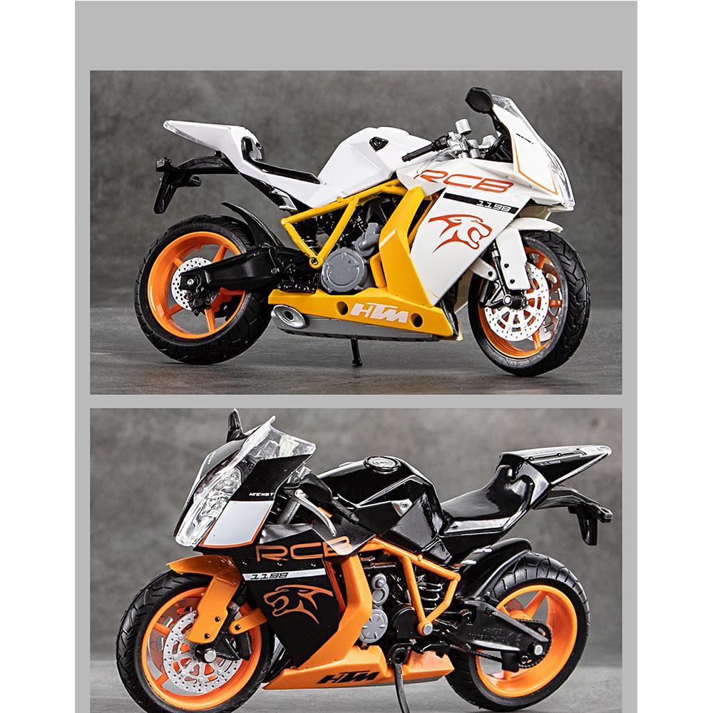 1/12 HTM Rc8 Alloy Motorcycle Model Diecasts Sport Racing Motorcycle Vehicles Decoration Ornaments Toys for Kid Boys’ Gifts