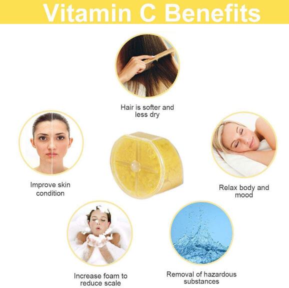 High Pressure Ionic Aroma Vitamin Shower Showerhead Filter Clear Shower Head with Vitamine C for Hard Water