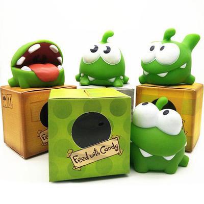 Веревочная лягушка, виниловая резиновая игровая кукла Om Nom, конфеты, глотающие игрушки-монстры, фигурка
