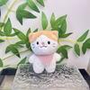 Charming Plush Animal Keychain Lovely Cartoon Cat Figurine Cozy Bag Pendant Children For