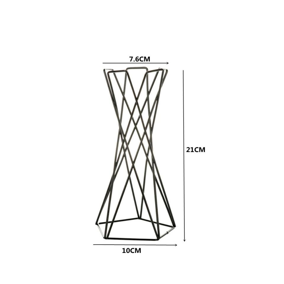 Деревенский Неправильной Формы Подставка для Цветочного Горшка Геометрическая Металлическая Подставка Подставка для Растений Аэрофитов Стеллаж Скандинавский Стиль Садовая Дисплейная Декорация RE