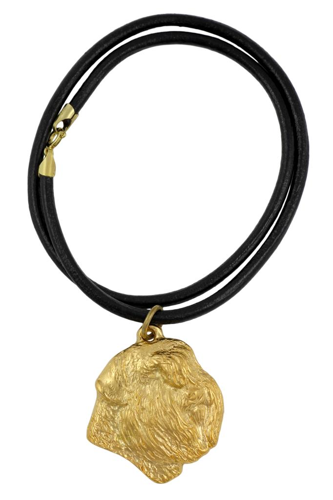 Bouvier des Flandres, Flanders Cattle Dog – Dog necklace in gift box, gold-plated pendant for dog fan | Art-Dog