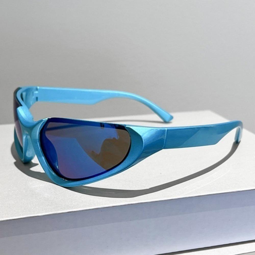 Модные Новые Стильные Овальные Уникальные Солнцезащитные Очки Y2K с Маленькой Оправой Ретро Мужские Черные Серые Трендовые для Вождения Анти-Ультрафиолетовые Крутые Солнцезащитные Очки