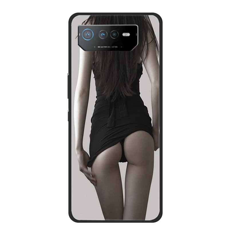 Чехол для телефона Asus ROG Phone 6D Ultimate Задняя крышка Черный ТПУ Силикон Мягкий Чехол Для Asus ROG Phone 6 Pro Чехол Phone6 Pro