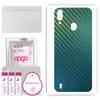 apgo Защитная наклейка на заднюю панель, совместимая с Blackview A60 Pro, пленка, фольга, винил - Pattern Carbon Chameleon CAKA1