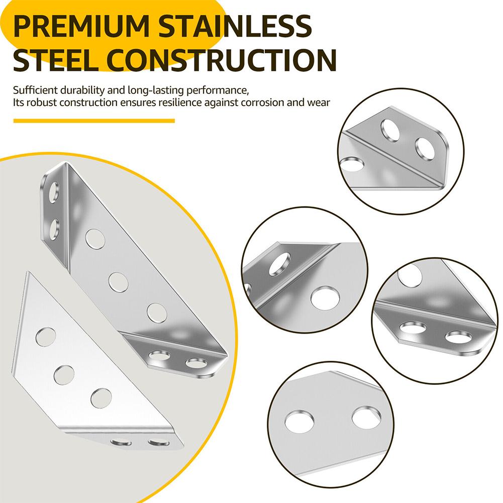 10 шт. угловой кронштейн для мебели угловой соединитель из нержавеющей стали опорный кронштейн для стула ящик шкафа крепежная фурнитура