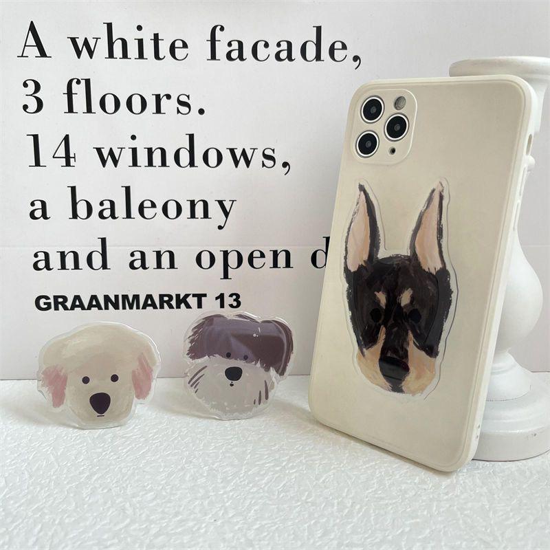 Телескопический держатель для телефона с изображением собаки из корейского мультфильма