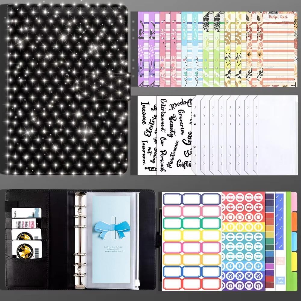 Compact Savings Challenges Book 6-Ring Mini Budget Binder Envelope Savings Challenge  Save Money