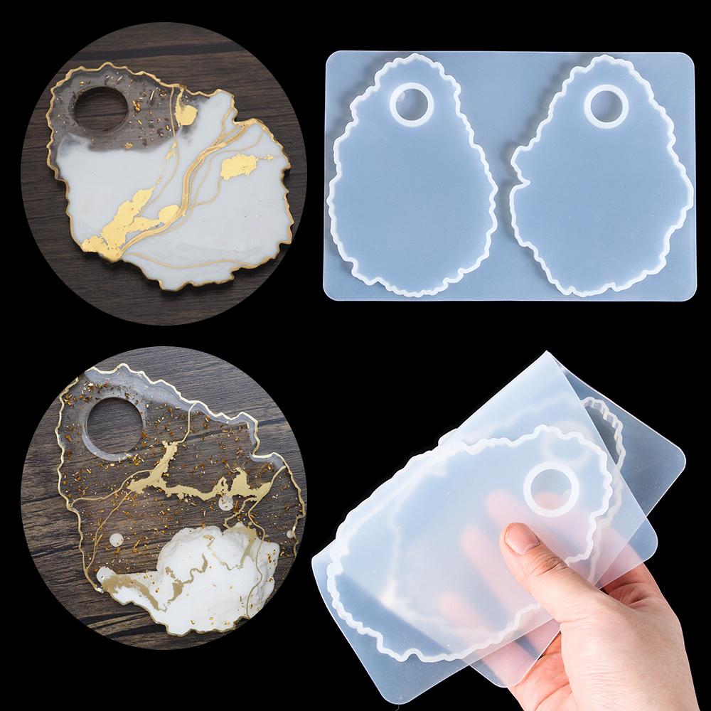 Irregular Cosmetic Tool Jewelry Making Makeup Palette Resin Molds Tray Silicone Mould Casting Mold