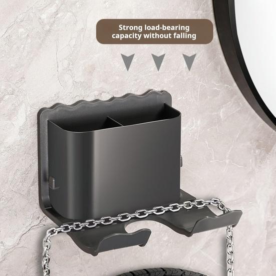 Настенная подставка для фена U-образная конструкция Прочная несущая способность Простая установка Универсальная