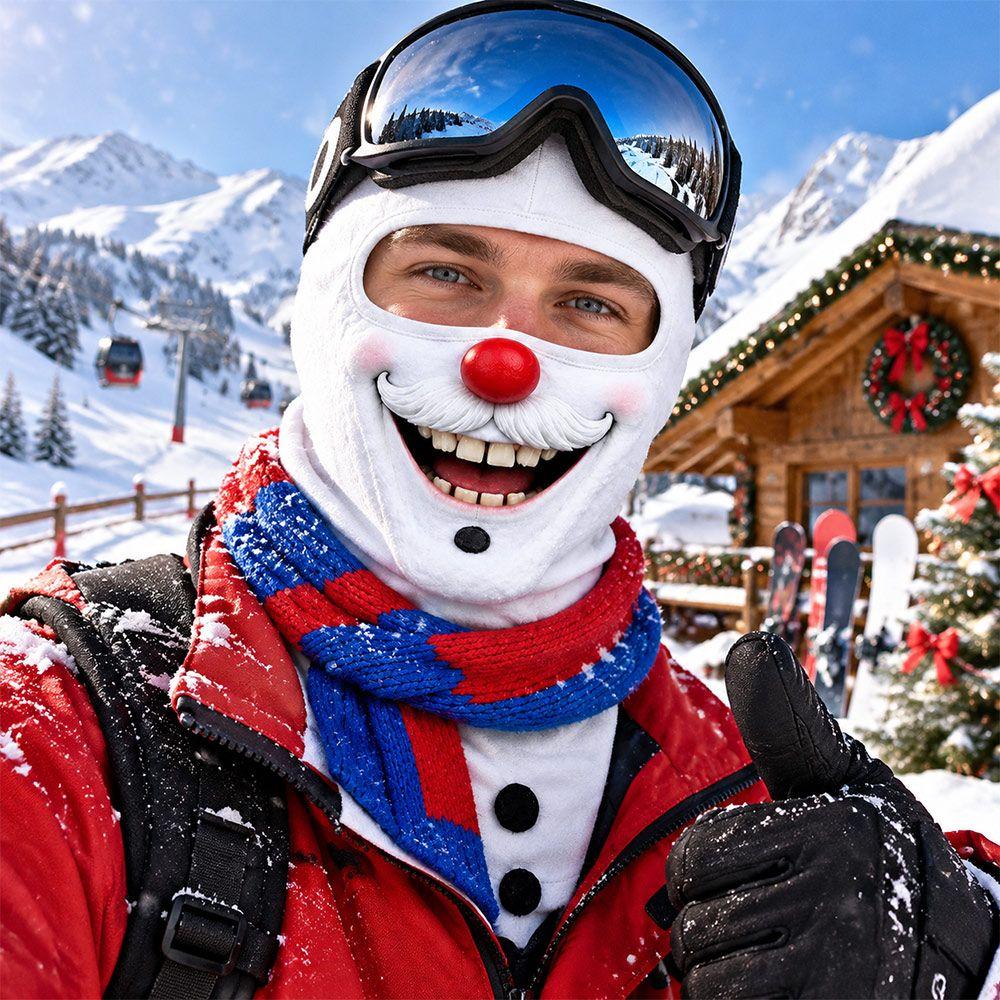 Breathable Ski Mask 3D Face Printed Winter Mask Cover For Outdoor/Cycling/Pranks/Party