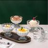 Minimalist Glass Dessert and Yogurt Cup for Salads and Ice Cream