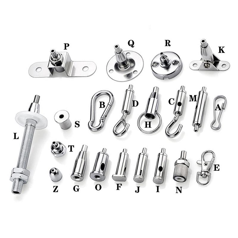 Various Types of Lighting Accessories & Lighting Cable Clamps & Cable Hooks & Pendant Lamp Fixing Accessories & Sling Adjusters