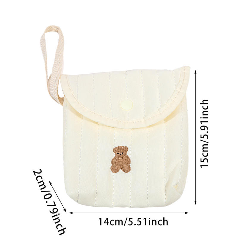 Милые гигиенические салфетки, сумка для хранения менструальных полотенец, портативная мини-сумка для хранения тампонов для студентов, ежемесячная сумка для хранения