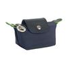 New LONGCHAMP Le Pliage Green Canvas With Leather Trim Dumpling Bag Canvas Bag Coin Purse Women's Blue 30016919P68