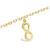 [K9121] - Gold Plated Anklet 'Infini' Gold