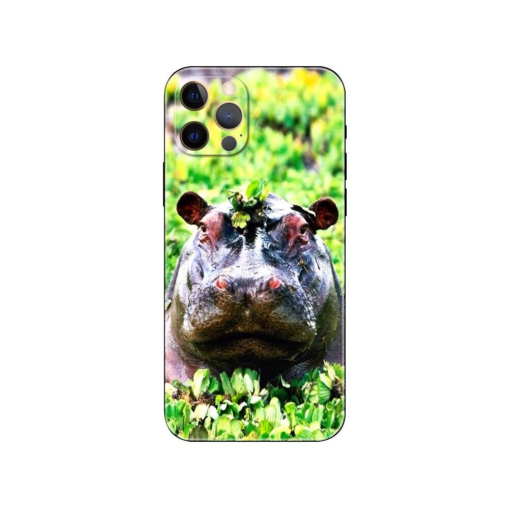 Hippopotamus Phone Case For iPhone Samsung Galaxy Redmi Xiaomi Oppo OnePlus Note S A 7 8 9 10 11 12 13 14 20 21 22 23 53 54 Pro Max Ultra TPU Soft