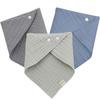 Dream Tofu Boys’ Triple Gauze Scarf Bibs 3 Piece Set, Korean Baby Products