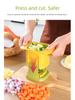 Многофункциональная машина для нарезки овощей и фруктов кубиками: Измельчитель лука, резак для картофеля фри, ломтерезка для моркови, ветчины, огурцов и картофеля.