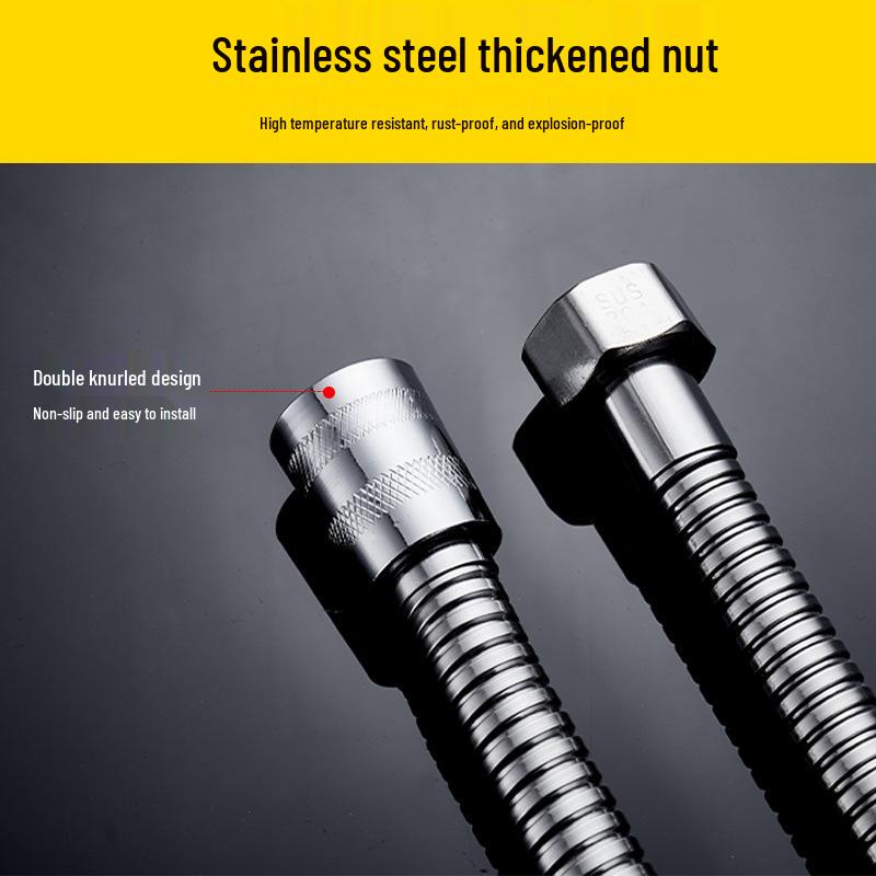 1,5/2 м Взрывозащищенный душевой шланг из нержавеющей стали с универсальной душевой лейкой