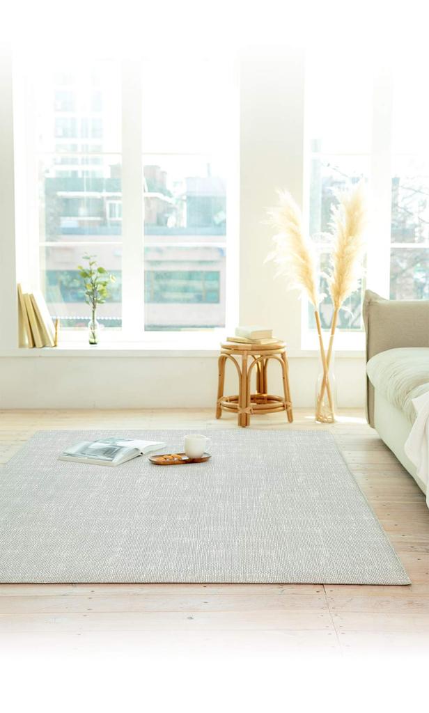 PARKLON Soft Cushion Mat Playmat X 190 X Reversible Mat Baby Herringbone (130 1.2cm) (Soundproof/Waterproof) (Double gray/Size M)