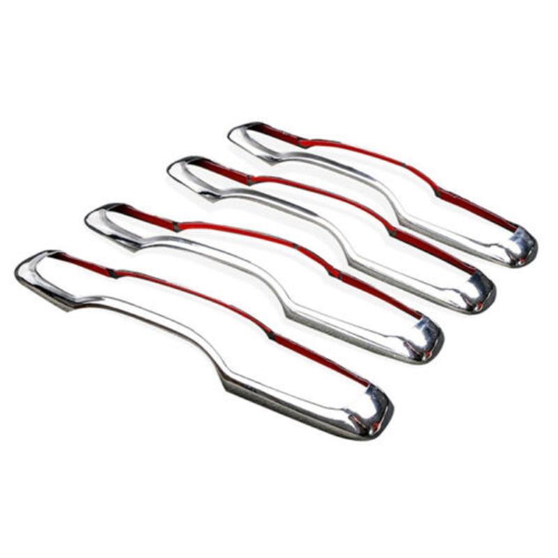 4 шт. Декоративные накладки на ручки дверей автомобиля Подходят для Volvo XC60 XC90 S90 V90 2018 2019 2020 Хромированные Аксессуары