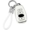 PIFOOG Key Fob Cover For Cadillac SRX CTS CT6 XTS XT5 XT6 XT4 ATS Accessories TPU 5 Button Keys Case Shell Protecor Glitter Car Keychain Girly Women