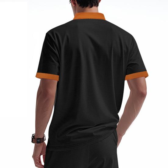 Мужская рубашка с V-образным вырезом на бретелях, цветная футболка с коротким рукавом в вафельную клетку, повседневная летняя футболка для повседневной вечеринки, офиса, путешествий