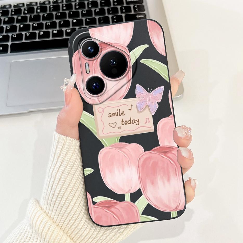Чехол для Huawei Pura 70 Pro 5G Милый мультяшный чехол Ударопрочный Мягкий ТПУ Чехлы для телефона Для Huawei Pura 70 Pro Plus Pura70 Pro+ Fundas