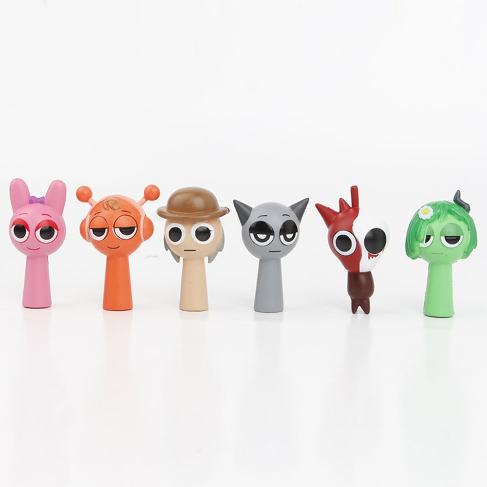 Фигурка Sprunki Пластиковая модель Sprunki Игровой персонаж Коллекция персонажей Высота коробки 4~5 см (24 вида/цвета упаковки)